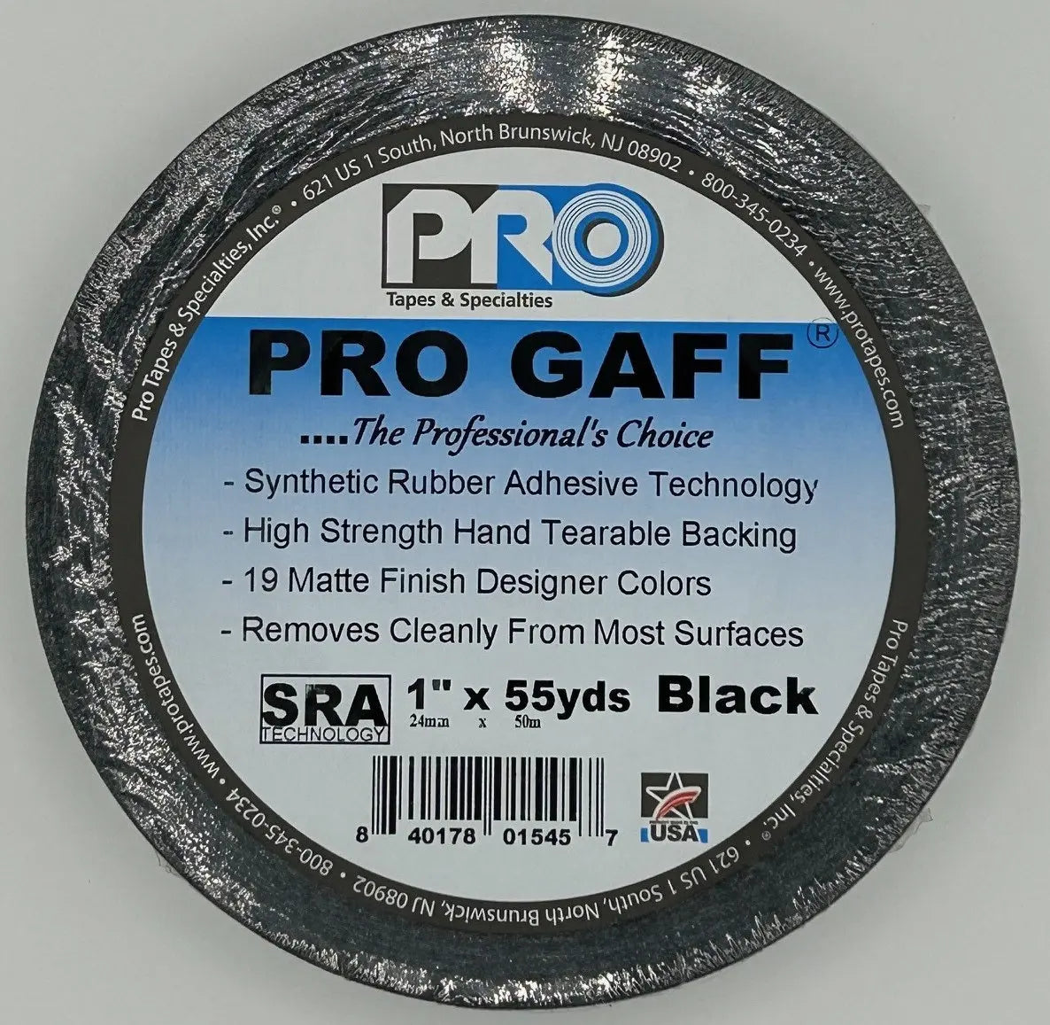 1" Pro Gaff Camera Tape Pro Tapes