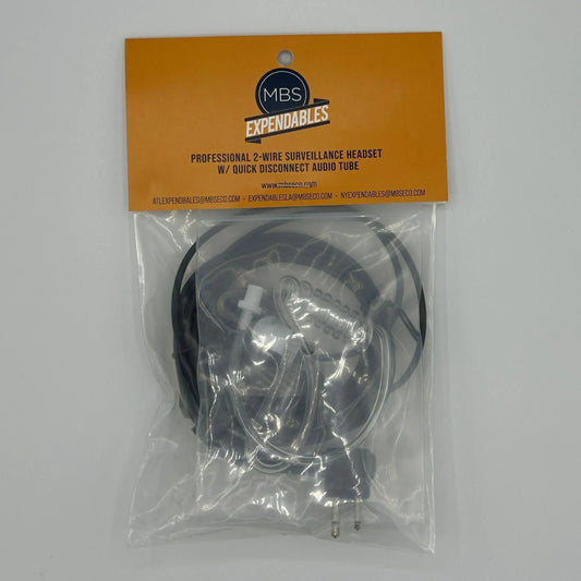 Surveillance Headset 2-Wire w/ Mic MBS