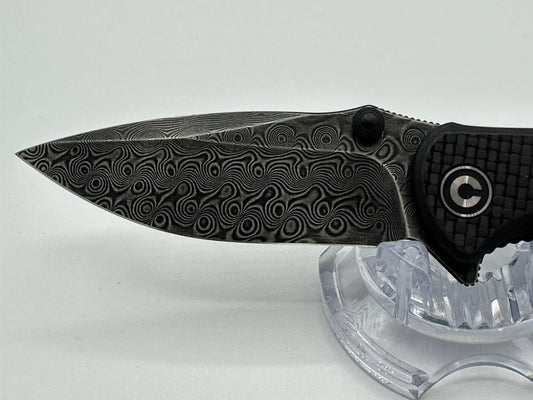 Civivi Pintail Knife - Carbon Fiber/Black w/Damascus Blade C2020DS-1 Civivi