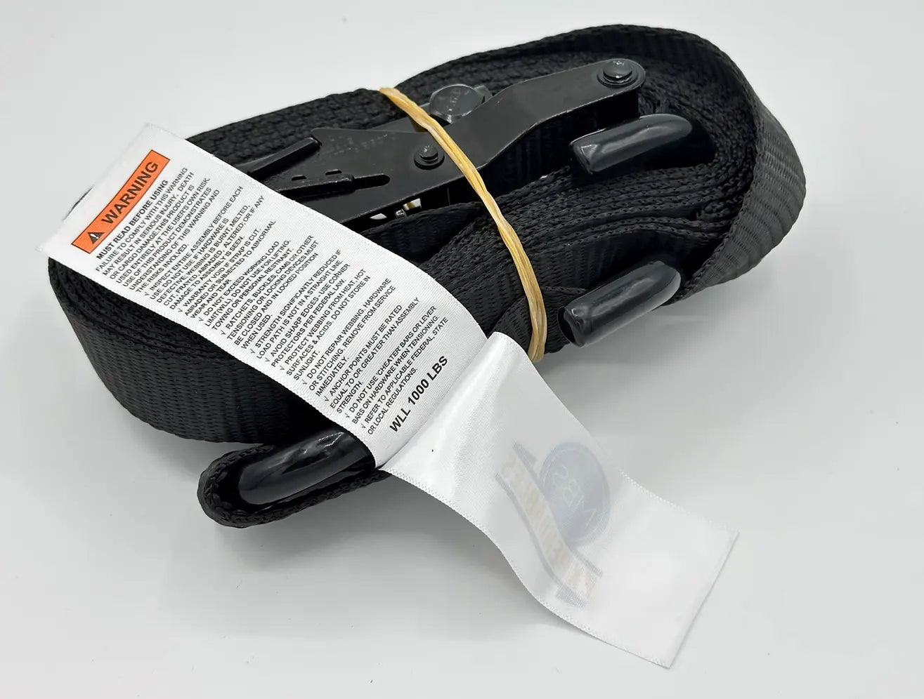 Ratchet Strap - 1" x 15' w/ S-Hook - Heavy Duty MBS Expendables