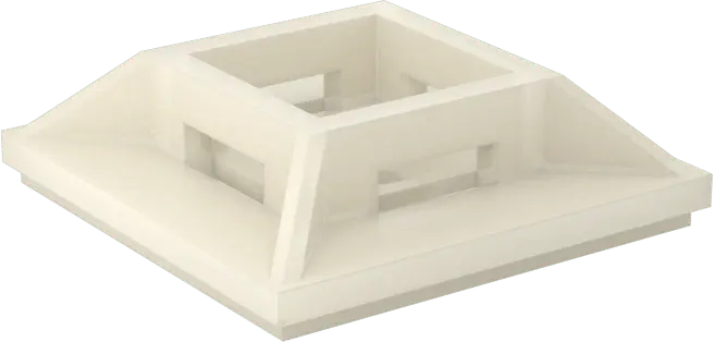 Cable Tie Adhesive Mount 1" x 1" - 100 Pack MBS Expendables