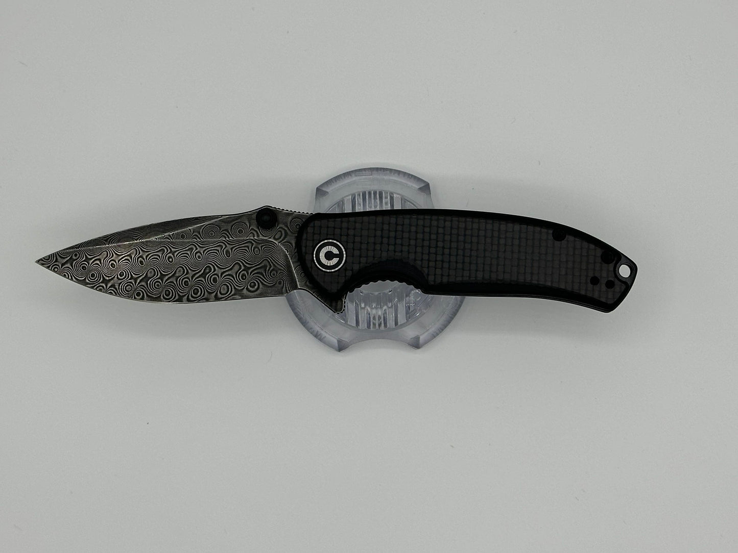Civivi Pintail Knife - Carbon Fiber/Black w/Damascus Blade C2020DS-1