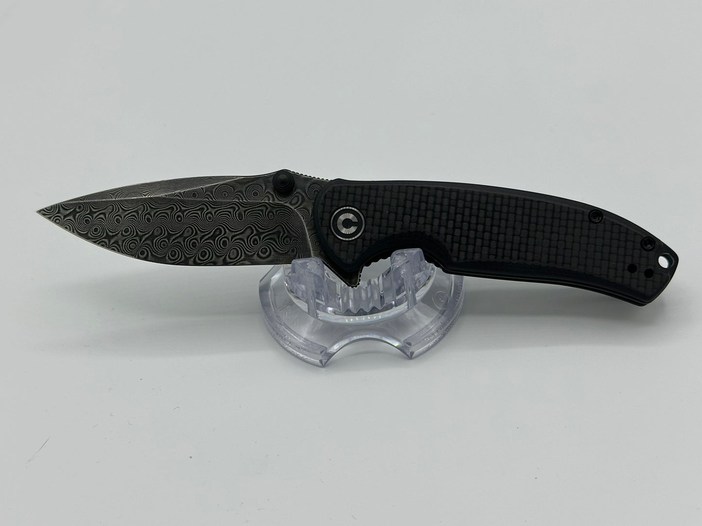Civivi Pintail Knife - Carbon Fiber/Black w/Damascus Blade C2020DS-1