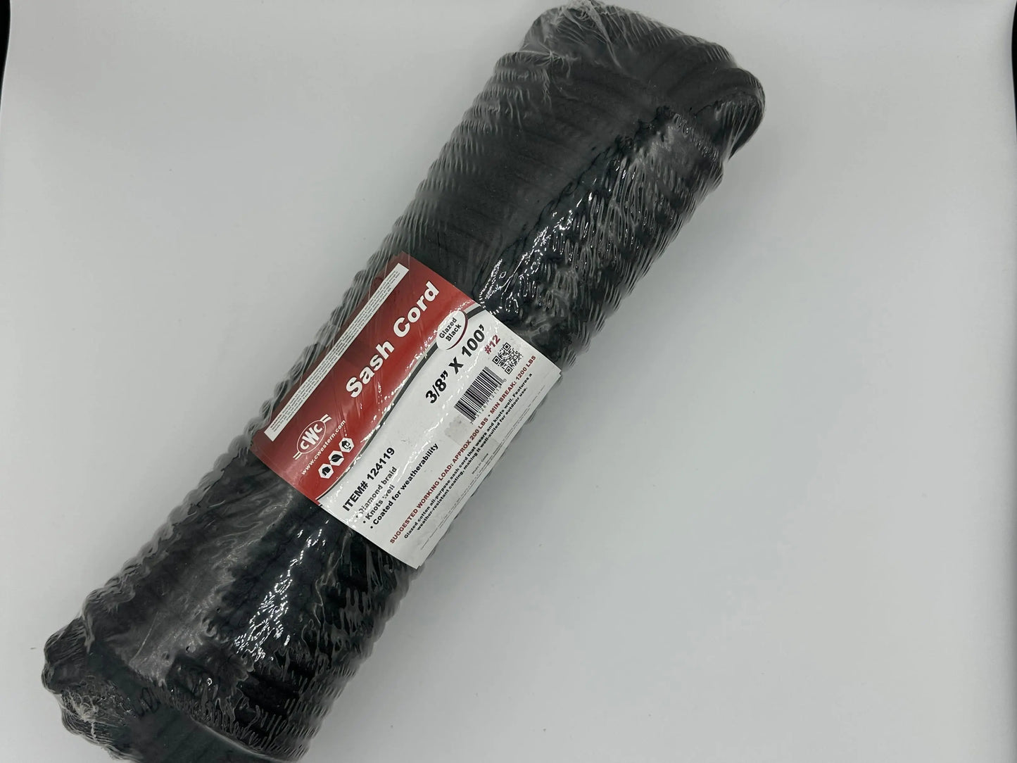 #12 3/8" Sash Cord - 100' Hank MBS Expendables