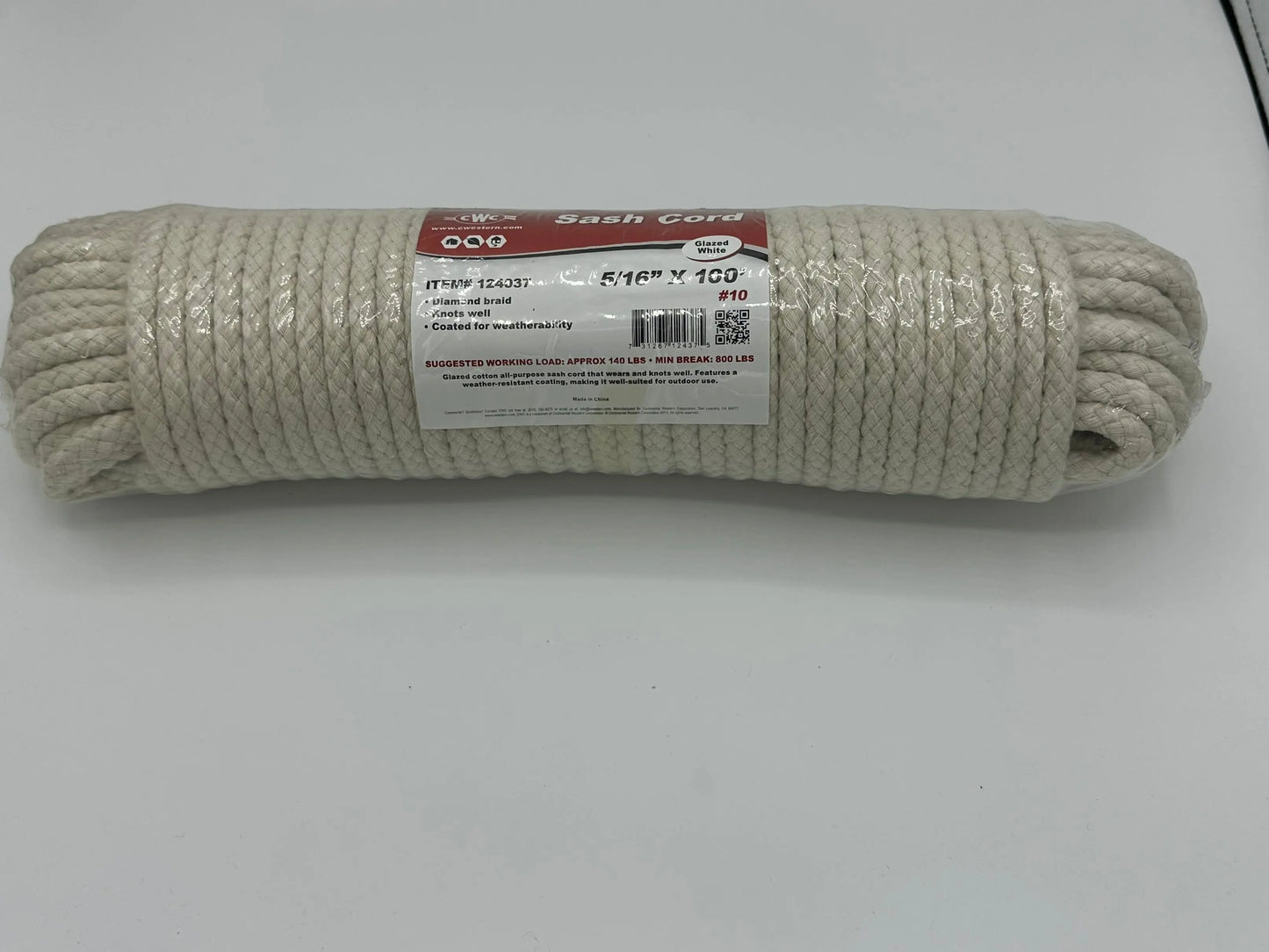 #10 5/16" Sash Cord - 100' Hank MBS Expendables