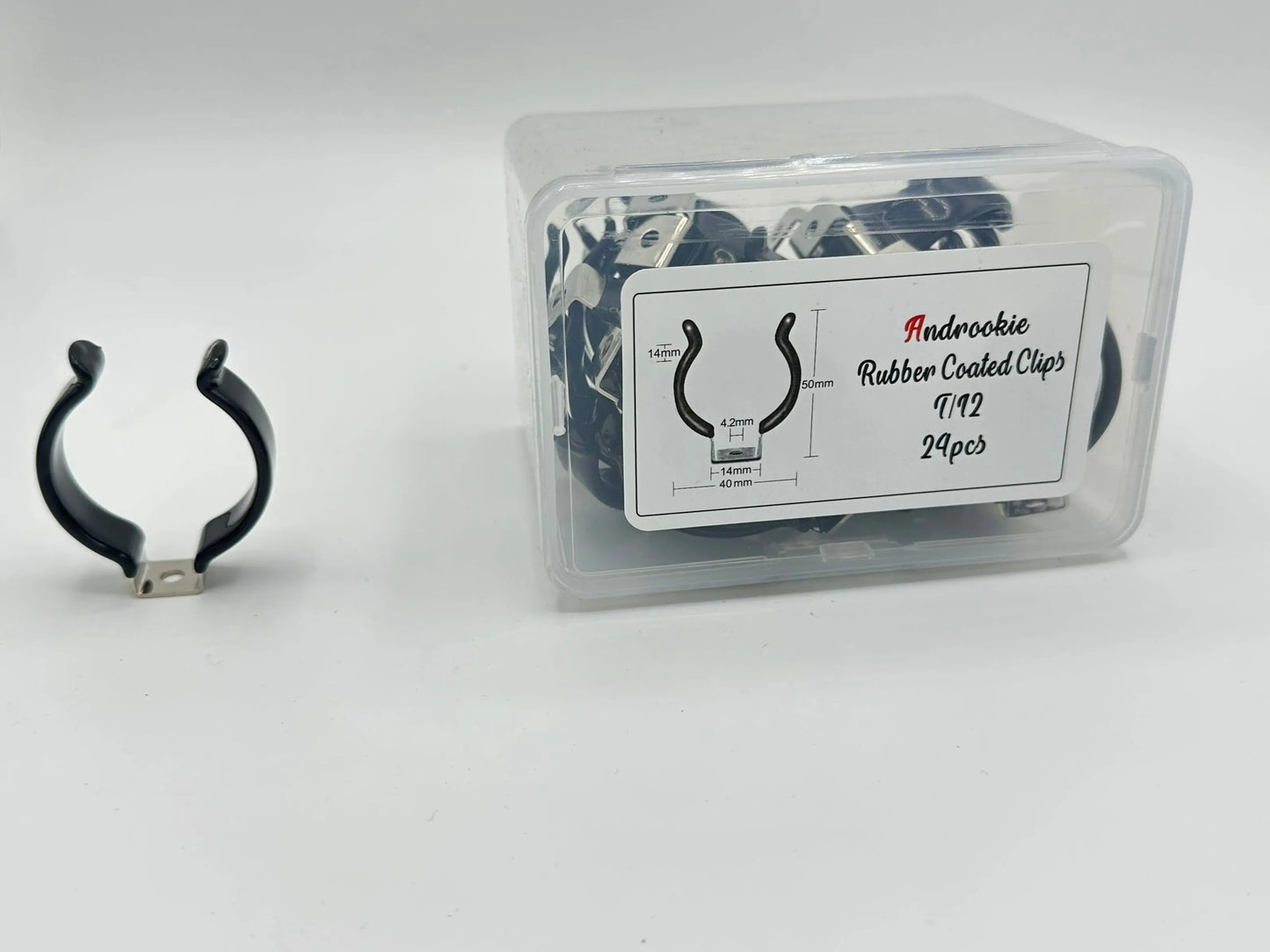 Androokie Rubber Coated T-12 Lamp Holder - 24 Pack Androokie