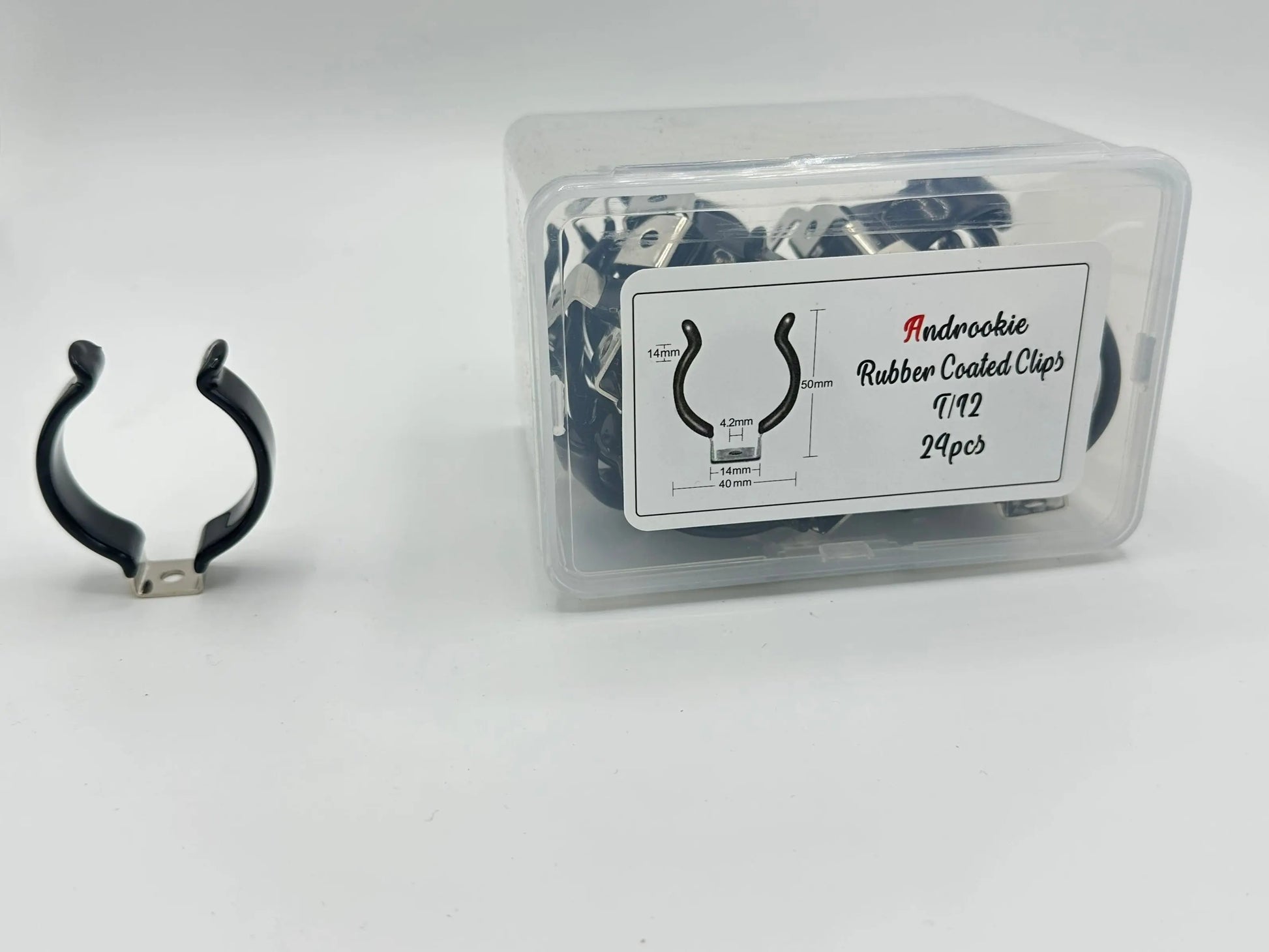 Androokie Rubber Coated T-12 Lamp Holder - 24 Pack Androokie