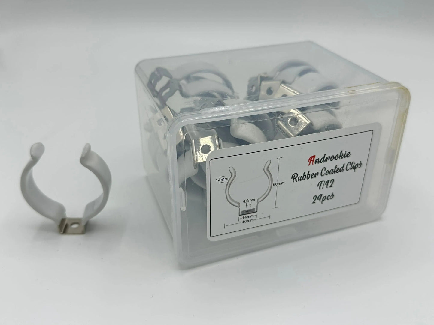 Androokie Rubber Coated T-12 Lamp Holder - 24 Pack Androokie