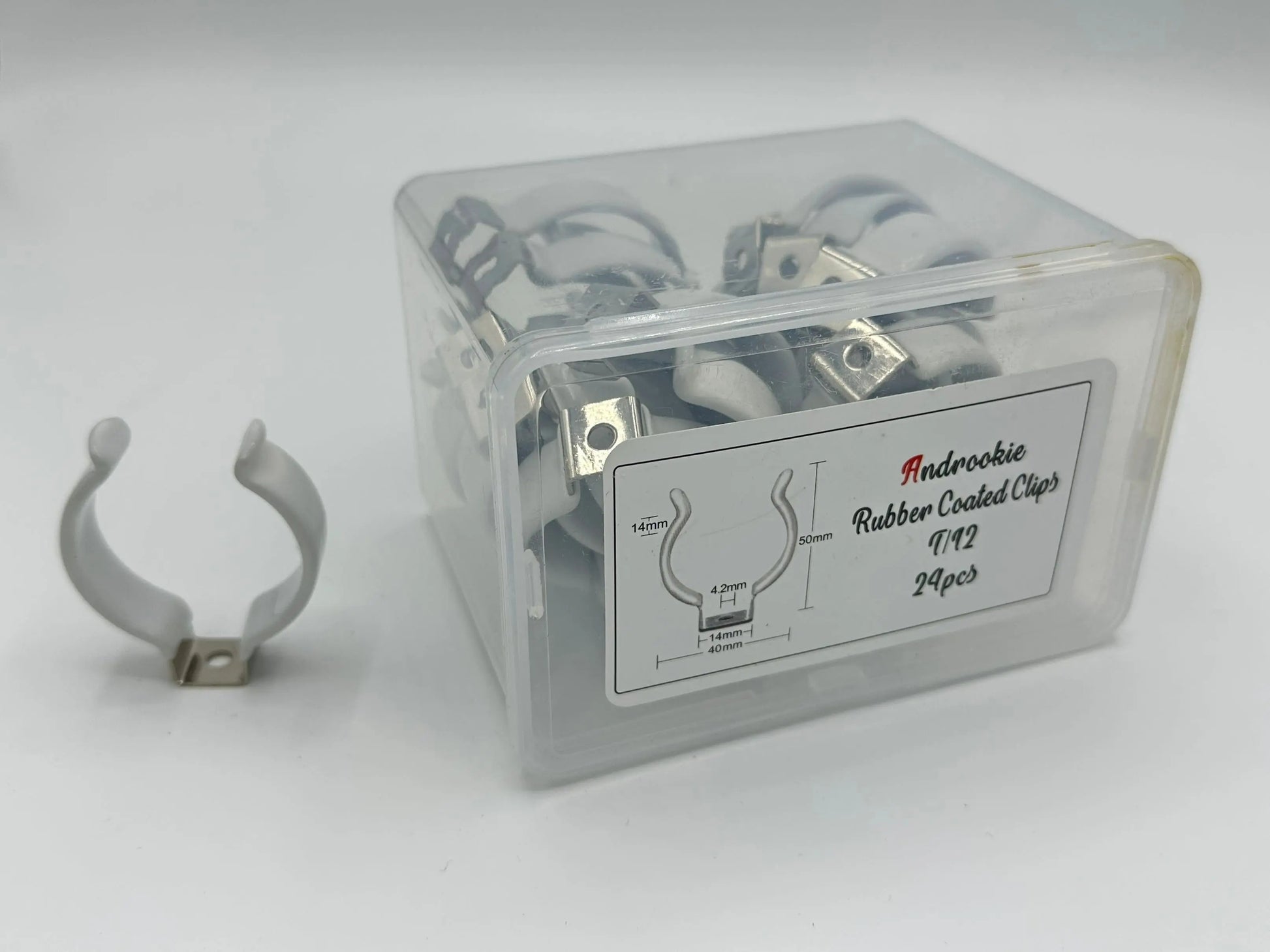 Androokie Rubber Coated T-12 Lamp Holder - 24 Pack Androokie