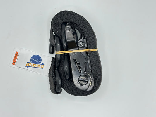 Ratchet Strap - 1" x 15' w/ S-Hook - Heavy Duty