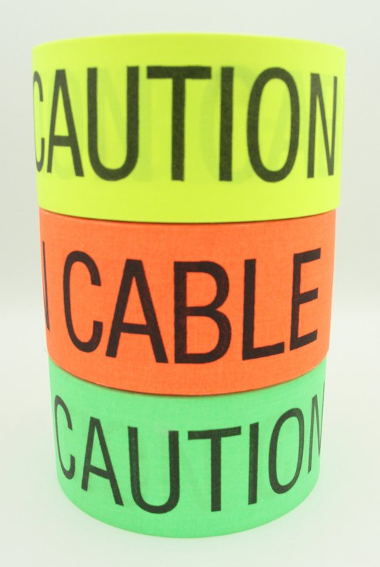 3" Pro Gaffers Tape - CAUTION CABLE